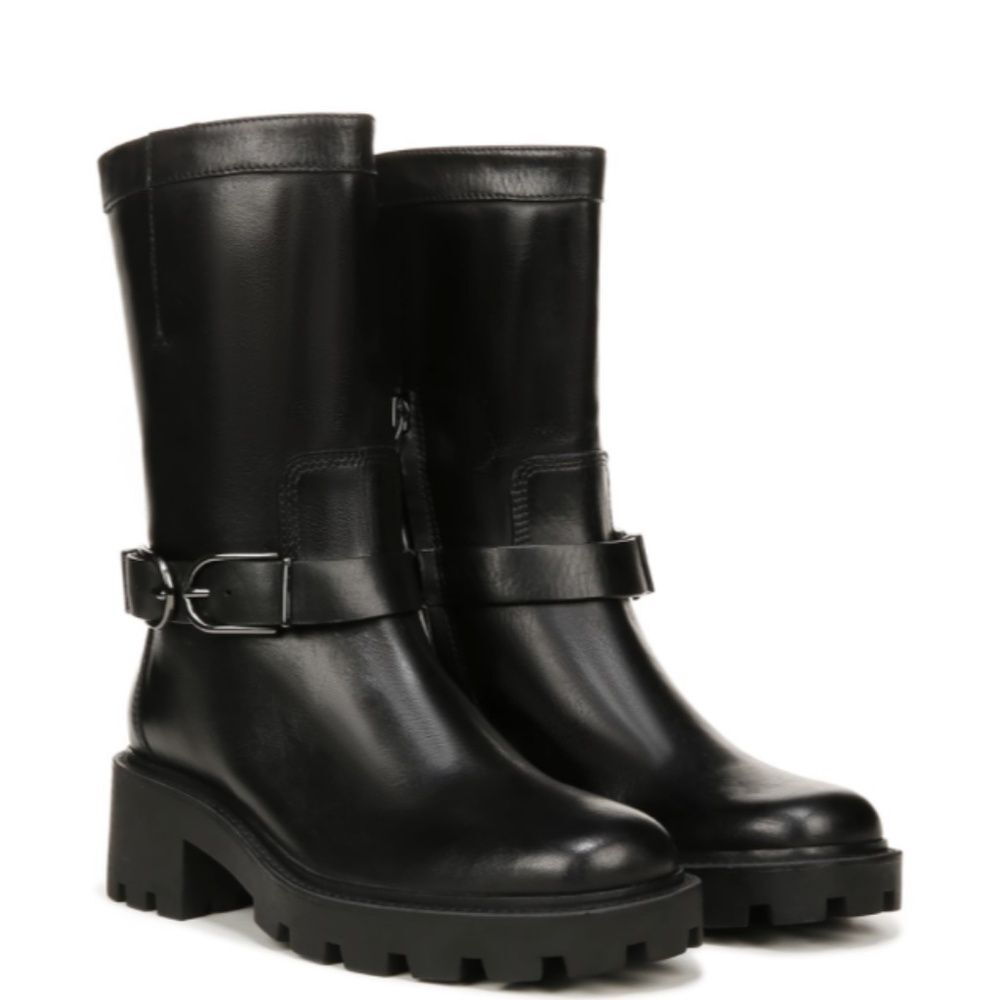 Franco Sarto Women's Elle Boot In Black Leather